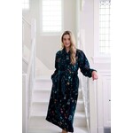 Pip Studio Les Fleurs badjas donkerblauw