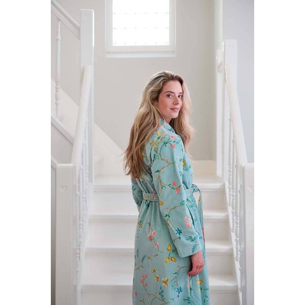 Pip Studio Les Fleurs badjas blauw