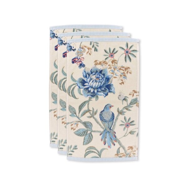 Pip Studio Secret Garden gastendoek 30x50 cm set van drie