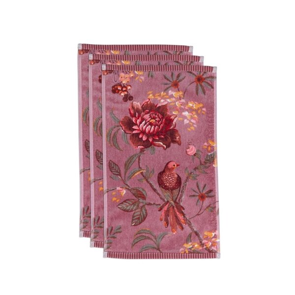 Pip Studio Secret Garden gastendoek 30x50 cm set van drie