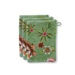 Pip Studio Secret Garden washandje 16x22 cm  set van 3