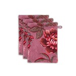 Pip Studio Secret Garden washandje 16x22 cm  set van 3