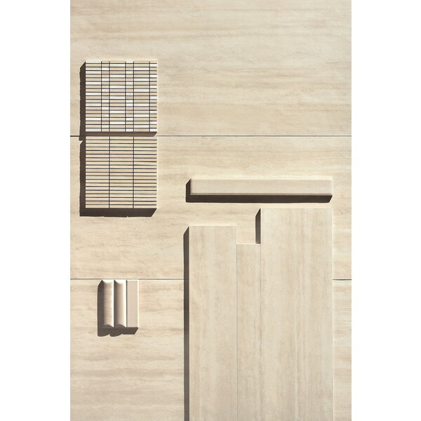 41ZERO42 Italic Travertino mosaic naturale 30x30, afname per doos van 11 stuks