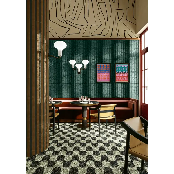 41ZERO42 Chicco Mosaic Onda Verde/Cacao 27x36,5 a 6 stuks