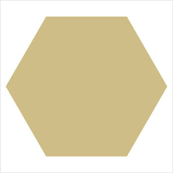 Winckelmans Hexagon 15 cm, vlak, cognac (COG), 9 mm dik a 0,48 m²