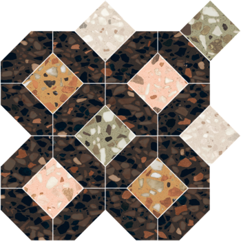 41ZERO42 Chicco Mosaic Quadra Dark 33,7x33,7 a 11 stuks