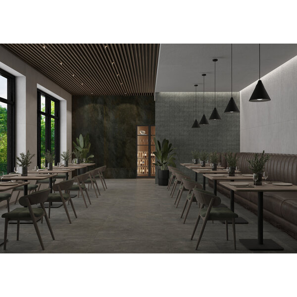 Tau Caribbean Graphite 60x60 mat, afname per doos van 1,44 m²