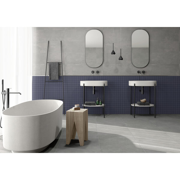Tau Maiolica Royalblue gloss 7,5x30, afname per doos van 0,59 m²