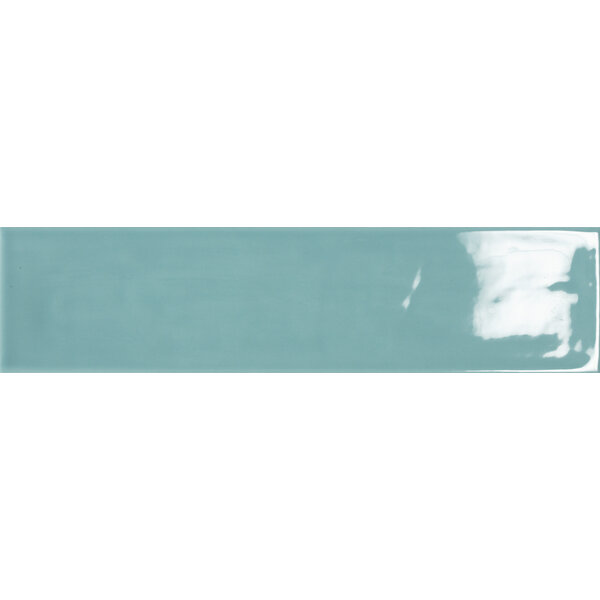 Tau Maiolica Aquamarine gloss 7,5x30, afname per doos van 0,59 m²
