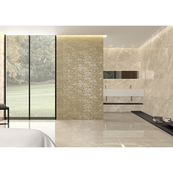 Tau Maiolica Gold gloss 7,5x30, afname per doos van 0,59 m²