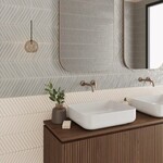Spike Bars A Deep White 15x25,9, afname per doos van 0,291 m²