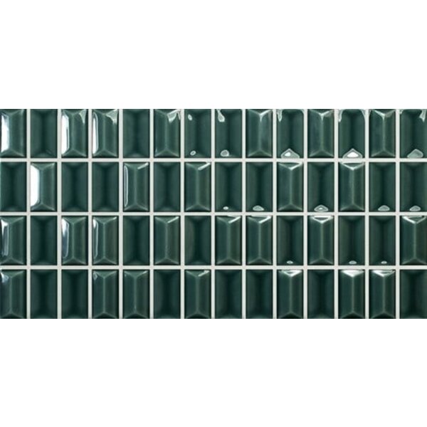3D Bars Diamond Emerald Gloss 12,5x25, afname per doos van 0,406 m²
