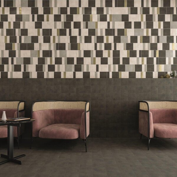 Pottery Square Graphite 15x15, afname per doos van 0,482 m²