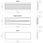 Stripes Graphite Matt 7,5x30, afname per doos van 0,289 m²