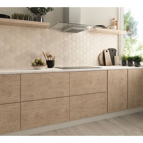 Zellige Hexa White 10,8x12,4, afname per doos van 0,382 m²