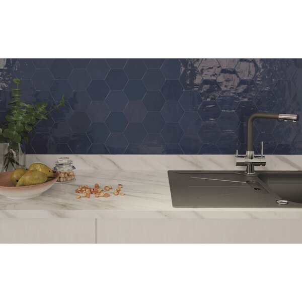 Zellige Hexa Cobalt 10,8x12,4, afname per doos van 0,382 m²