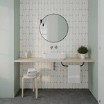 Grace Oval White Gloss 7,5x30, afname per doos van 0,444 m²