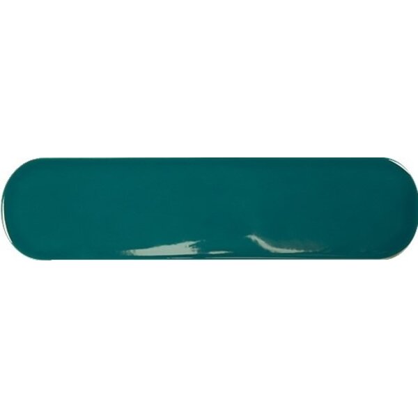 Grace Oval Teal Gloss 7,5x30, afname per doos van 0,444 m²