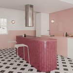 Grace Oval Berry Gloss 7,5x30, afname per doos van 0,444 m²