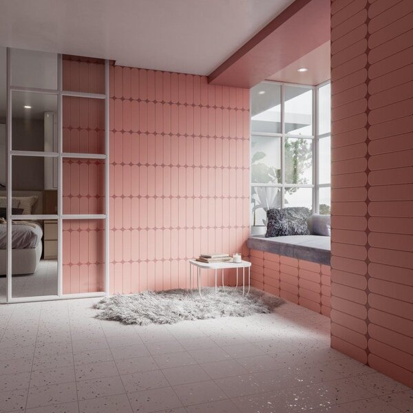 Grace Oval Blush Matt 7,5x30, afname per doos van 0,488 m²