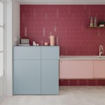 Grace Oval Berry Matt 7,5x30, afname per doos van 0,488 m²