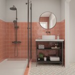 Fayenza Square Coral 12,5x12,5, afname per doos van 0,494 m²