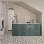 Fayenza Square Peacock Blue 12,5x12,5, afname per doos van 0,494 m²