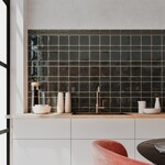 Fayenza Square Ebony 12,5x12,5, afname per doos van 0,494 m²