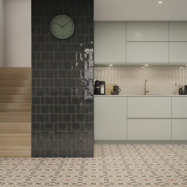 Fayenza Square Ebony 12,5x12,5, afname per doos van 0,494 m²