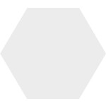 Winckelmans Hexagon 10 cm Superblanc (BAS) op net, 9 mm dik, afname per doos van 0,45 m²