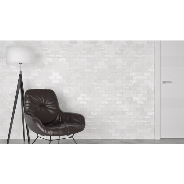 Fez White Gloss 6,2x12,5, afname per doos van 0,484 m²