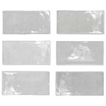 Fez Grey Gloss 6,2x12,5, afname per doos van 0,484 m²