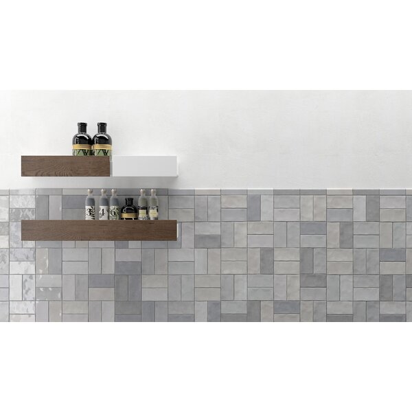 Fez Grey Gloss 6,2x12,5, afname per doos van 0,484 m²