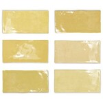 Fez Mustard Gloss 6,2x12,5, afname per doos van 0,484 m²
