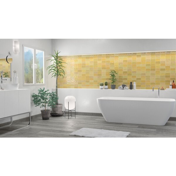 Fez Mustard Gloss 6,2x12,5, afname per doos van 0,484 m²