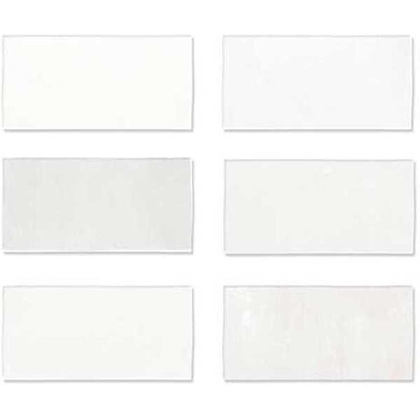 Fez White Matt 6,2x12,5, afname per doos van 0,484 m²