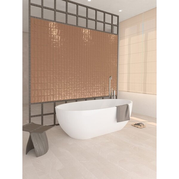 Fez Copper Gloss 6,2x12,5, afname per doos van 0,484 m²