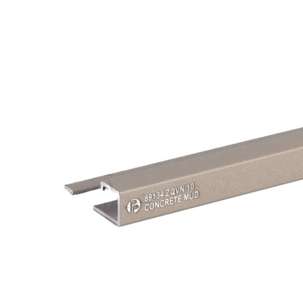 Profilpas tegelprofiel Proangle Q Concrete Mud a 270 cm, aluminium gecoat