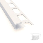 Profilpas tegelprofiel Proangle Q Concrete White a 270 cm, aluminium gecoat