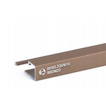 Profilpas tegelprofiel Proangle Q Bronze a 270 cm, aluminium gecoat