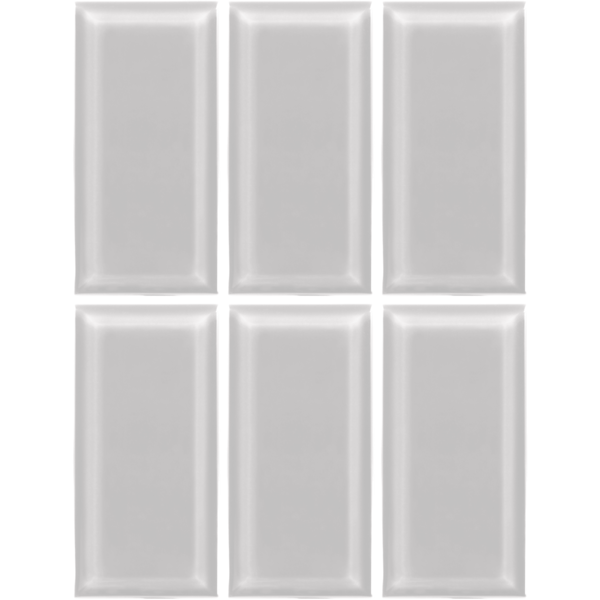 Complementto wandtegel Biselado 7.6x15.2 Ash mat, afname per doos van 0,5 m²