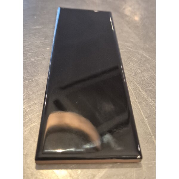 sierstrip 5x15 cm zwart glans, afname per stuk