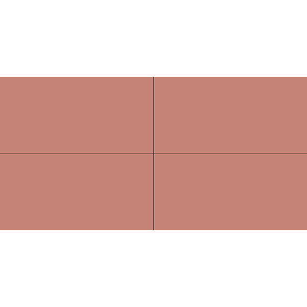 Winckelmans Rectangles 5x10 cm, vlak, vieux rose (RSV), 9 mm dik, afname per doos van 0,25 m²