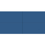 Winckelmans Rectangles 5x10 cm, vlak, bleu nuit (BEN), 9 mm dik, afname per doos van 0,25 m²