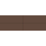 Winckelmans Rectangles 5x15 cm, vlak, brun (CHO), 9 mm dik, afname per doos van 0,15 m²