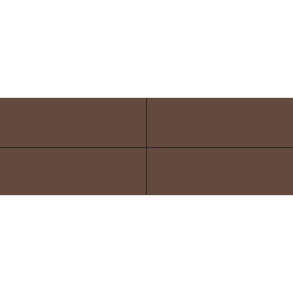 Winckelmans Rectangles 5x15 cm, vlak, chocolate (CHO), 9 mm dik, afname per doos van 0,15 m²