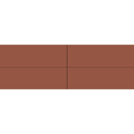 Winckelmans Rectangles 5x15 cm, vlak, havana (HAV), 9 mm dik, afname per doos van 0,15 m²