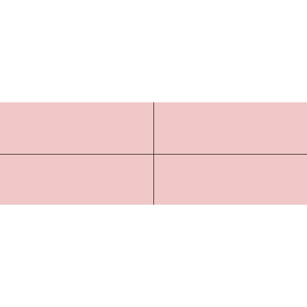 Winckelmans Rectangles 5x15 cm, vlak, rose (RSU), 9 mm dik, afname per doos van 0,15 m²