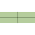 Winckelmans Rectangles 5x15 cm, vlak, pistache (PIS), 9 mm dik, afname per doos van 0,15 m²