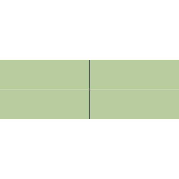 Winckelmans Rectangles 5x15 cm, vlak, pistache (PIS), 9 mm dik, afname per doos van 0,15 m²